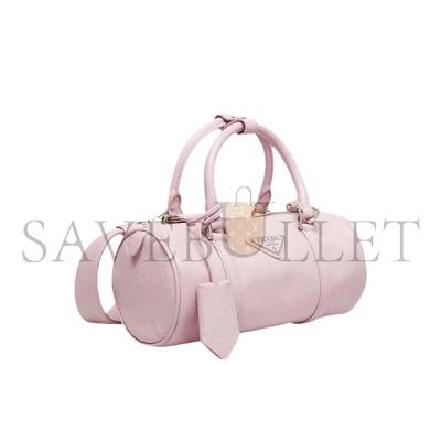 PRADA RE-EDITION 2002 LEATHER BAG IN ALABASTER 1BA389 (22*10*9cm)